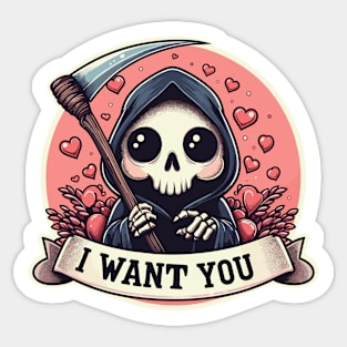 Reaper, I Want You Sticker